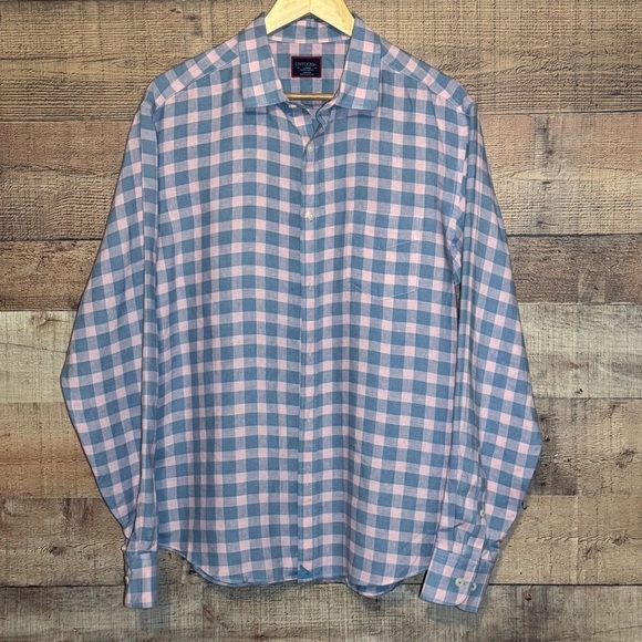 UNTUCKit Sutton WR Linen Long Sleeve Button Down Shirt Men’s size L - Picture 1 of 12